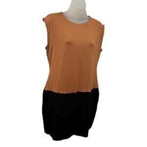 NWOT Wolford Mila Dress Bicolor Black Tan size 10 US